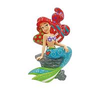 ENESCO Collezione Figurine Disney Britto Ariel On Rock 6.75 Figure, Resina, Multicolore, Height 17.5cm