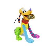 Enesco Disney Britto - Statuetta in miniatura di Plutone con ciotola per cani, 95° anniversario, 8 cm, multicolore