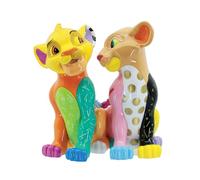 Enesco Disney Britto The Lion King Simba e Nala Heart Tails, statuetta da 15,2 cm, multicolore