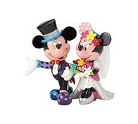 Enesco 4058179 Topolino & Minnie Figurina da Sposi, 19 cm, Resina, Multicolore, 17x17x19 cm