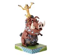 Enesco Disney Tradition By Jim Shore Il Re Leone Pumba e Timone Hakuna Matata, PVC, Multicolore, 12x16x18 cm