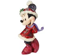 Enesco Disney Tradition By Jim Shore Sospensione Minnie Natale, PVC, Multicolore, 7x8x10 cm