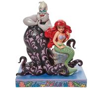 Enesco Disney Traditions Ariel and Ursula, statuetta, 20 cm, multicolore