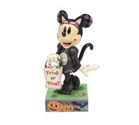 Enesco Disney Traditions by Jim Shore - Statuetta di Minnie Mouse in costume da gatto nero, 15 cm, multicolore