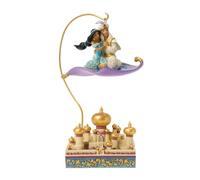 Enesco Disney Traditions by Jim Shore, statuetta luminosa di Aladdin e Jasmine Magic Carpet Ride, 21 cm, multicolore
