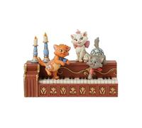 Enesco Disney Traditions Collection by Jim Shore - Statuetta decorativa in resina dipinta a mano, motivo: gattini degli Aristogatti, 12 cm