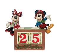 Enesco Disney Traditions Mickey & Minnie Countdown Bloc Figurine