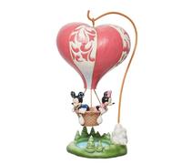 Enesco Disney Traditions, Mickey & Minnie Heart-Air Ball, Figurine, 9,5 in H.