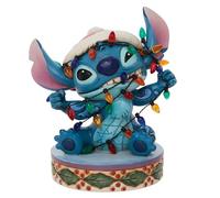 Enesco - Disney Traditions Stitch Wrapped in Xmas Lights 4.5 Figure