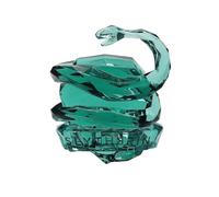 Enesco Facets The Wizarding World of Harry Potter, statuetta con stemma della casa Serpeverde, 8 cm, verde