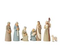 Enesco Foundations - Set di statuette per presepe, 11,4 cm, multicolore