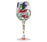 Enesco GLS11-5522P Tattoo Amore - Bicchiere da Vino Standard, Multicolore
