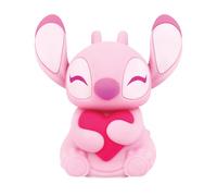 Enesco Grand Jester Studios Disney Lilo e Stitch Angel holding Heart Light Up Figurina, 15 cm, rosa