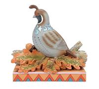 Enesco Heartwood Creek by Jim Shore - Statuetta di quaglia sulle foglie