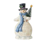 Enesco Heartwood Creek - Pupazzo di neve che tiene l'albero