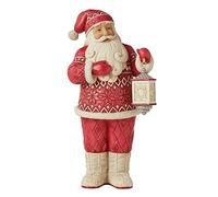 Enesco Heartwood Creek - Statuetta di Babbo Natale nordico con lanterna
