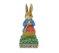 Enesco Jim Shore Beatrix Potter Peter Coniglio con Fragole Figurina 6012489 Blu