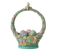 Enesco Jim Shore - Cestino pasquale per caccia alle uova, statuetta, altezza 23,5 cm