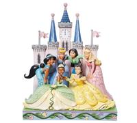 ENESCO Jim Shore Disney Traditions 6013075 - Statuetta di principesse Disney davanti al castello, 26 cm
