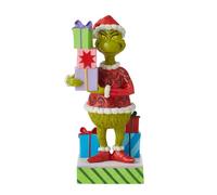 Enesco Jim Shore Grinch che tiene un regalo