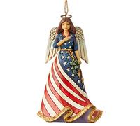 Enesco Jim Shore Heartwood Cr ngelo patriottico da appendere, 4,75 cm, multicolore