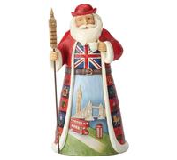 Enesco Jim Shore Heartwood Creek British Santa Around The World - Set di 2 statuette, 17,8 cm, multicolore