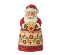 Enesco Jim Shore Heartwood Creek Four Seasons - Mini Babbo Natale con Cuore