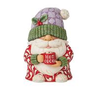 Enesco Jim Shore Heartwood Cr nomo che beve cacao caldo, 10 cm, multicolore