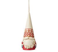 Enesco Jim Shore Heartwood Creek Nordic Noel gnomo da appendere, 11 cm, multicolore per Natale