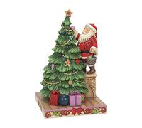 Enesco Jim Shore Heartwood Creek - Statuetta decorativa albero di Babbo Natale