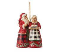 Enesco Jim Shore Hg Babbo Natale & Mrs. Claus ornamento