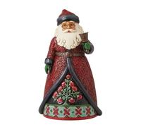 Enesco Jim Shore Holiday Manor Babbo Natale con campana Statuetta