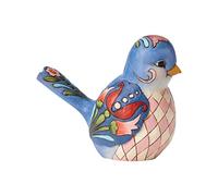 Enesco Jim Shore HWC Bluebird of Happiness Blue Floral Bird Figurine 4056964 Animal New