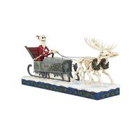 Enesco Jim Shore Jack Skeleton In Sleigh Figurine