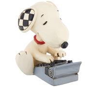 Enesco Jim Shore Peanuts Snoopy che digita miniatura figurina 3 pollici multicolore