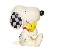 Enesco Jim Shore Peanuts Snoopy con Woodstock - Mini statuetta da 6,3 cm