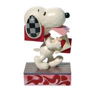 Enesco Jim Shore Peanuts Snoopy h lt Valentinstagsfigur, 12 cm, mehrfarbig