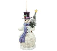 Enesco Jim Shore - Pupazzo di neve con albero di Natale