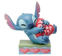 Enesco Figura Decorativa Abbraccio Cuore Stitch 13x14x9 Cm