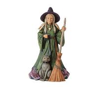 Enesco Jim Shore Strega con Gatto e Scopa, 20 cm
