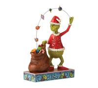 Enesco Jim Shore The Grinch che fa il giocoliere con i regali nella borsa Figurina 858 H Multicolore