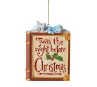Enesco Jim Shore TWAS Il libro notturno con topo ornamento