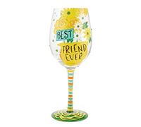 Enesco Lolita - Bicchiere da vino "Best Friend Ever", 425 ml