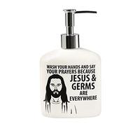 Enesco Our Name is Mud Jesus And Germs Soap Dispenser 4038359 New