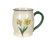 Enesco Our Name is Mud Language of Flowers - Tazza da caffè dipinta a mano, con narciso, 450 ml, multicolore