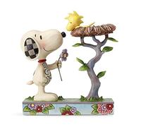 Enesco Peanuts By Jim Shore Snoopy E Woodstock nel Suo Nido, PVC, Multicolore, 12x14x17 cm