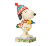 Enesco Peanuts by Jim Shore Snoopy Hugging Woodstock statuetta, 20 cm, multicolore