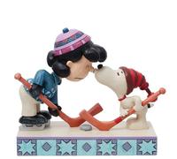 Enesco Peanuts by Jim Shore Snoopy & Lucy - Statuetta da hockey