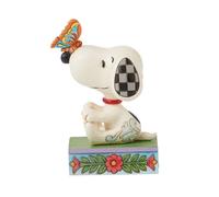Enesco Peanuts by Jim Shore Snoopy - Statuetta decorativa a forma di farfalla sul naso