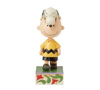 Enesco Peanuts by Jim Shore Snoopy sulla testa di Charlie Brown
